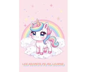 Les secrets de ma licorne: Carnet ligné magique pour enfants - Journal secret, écriture et créativité