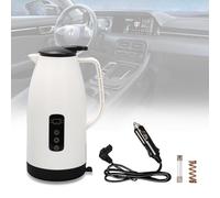 Les-Theresa 1.2L Travel Kettle for Electric Car 12V/24V Car Water Heating Water Cup Heater Kettle With Lcd Display and Temperature Control for Hot Tea Coffee Making
