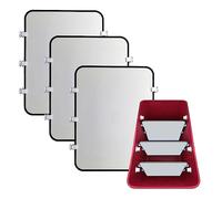 Les-Theresa 3Pcs Divider Tray for Bogg Bag, Compatible Accessories for Organizing and Dividing Space 30.3x22.8x0.6cm (Black)