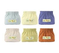 Les-Theresa 6Pcs Corduroy Elastic Storage Bag, Small Makeup Bag Hair Tie Organizer Bag Mini Pouch, Corduroy Makeup Bag for Handbag Small Corduroy Organizer, Travel Cosmetic Bag for Women