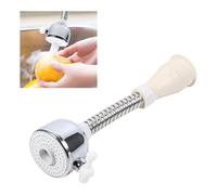 Les-Theresa Adjustable Water Saving Tap, Water Tap Spray Head Adapter 360° Anti-Splash Swivel Tap Aerator Sink Tap Faucet Sprayer Attachment for Kitchen Sink Faucet Adapter