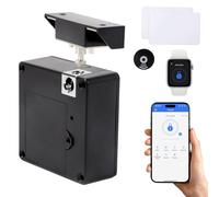 Les-Theresa Electric Cabinet Lock, Hidden Drawer Lock with RFID Card Smart Cupboard Locks, Concealed Security Lock for Home Office Furniture Drawer Cabinet Cupboard