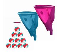 Les-Theresa Granny Pants Yard Game, Giant Pants Outdoor Game with Balls Tossing Games, Giant Granny Pants Toss Game Funny Outdoor Games for Birthday Family Reunions Party (Red+Blue)