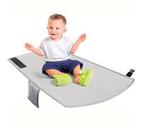 Les-Theresa Toddler Airplane Baby Plane Bed 31.1X17.3Inch Airplane Seat Extender Flyaway Kids Folding Aeroplane Bed for Toddlers, Baby Plane Travel Essentials to Lie Down Rest (Grey)