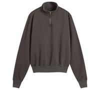 Les Tien Men's Heavyweight Banded Yacht Half Zip Vintage Black