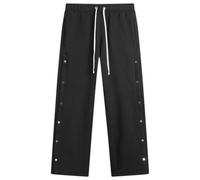 Les Tien Men's Heavyweight Classic Snap Pant Black