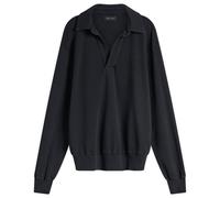 Les Tien Men's Thermal Banded Polo Faded Black