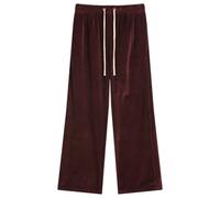 Les Tien Men's Velour Relaxed Pant Washed Red Mahogany