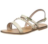 LES TROPEZIENNES BY M. BELARBI Femme BATRESSE Sandal Cream Multi, 3.5 UK