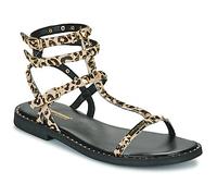 Les Tropeziennes par M.Belarbi Flat sandals CORALIE LEO in Brown 3.5