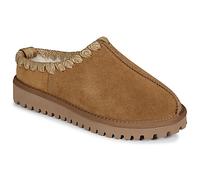 Chapka Suede Mules with Faux Fur Lining camel