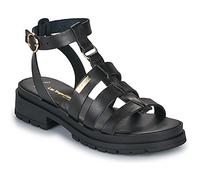 Tobo Leather Sandals with Chunky Sole Black