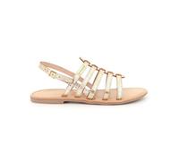 LES TROPEZIENNES PAR M. BELARBI Women's Hikano Salome 1Er Pas City Shoes, Gold Crackle, 6 UK