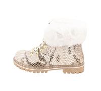 LES TROPEZIENNES PAR M. BELARBI Women's Lacen Snow Shoe, Snake White, 4 UK