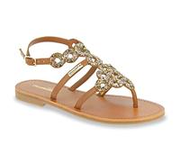 LES TROPEZIENNES PAR M. BELARBI Women's Ophynea Sandal, Tan Multi, 3.5 UK