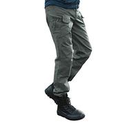 Les umes Mens Outdoor Cargo Work Trousers Cotton Tactical Combat Pants Multi Pocket Camping Hiking Trousers Z-Army Green 38/Lable Size 2XL