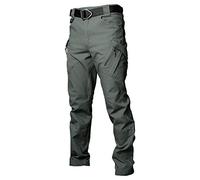 Les umes Mens Outdoor Cargo Work Trousers Cotton Tactical Combat Pants Multi Pocket Camping Hiking Trousers Army Green 40/Lable Size 3XL