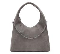 LES VISIONNAIRES Jade Cozy Chain Shoulder Bag Leather 38 cm gray