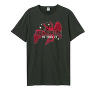LES ZEPPELIN: LED ZEPPELIN US TOUR 77 (ICARUS) AMPLIFIED VINTAGE CHARC - T-shirt