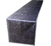 LES4U Diamante 2-Tone Crushed Velvet Bed Runner Sparkle Ombre Glitzy Crystal Diamante Decorative Long Dinning Table Runner Wrinkle Free W35 x L200cm, Mink/Champagne