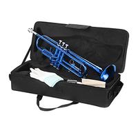 LeSage Blue Trumpet for Students - Standard with Case, 7C Mouthpiece, Valve Oil & Cleaning Kit