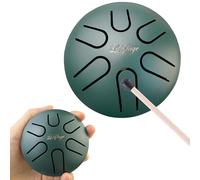 LeSage Buddha Stones Mini Steel Tongue Drum 3 Inch 6 Note Sound Healing Drum Kit Yoga Drum Musical Percussion Instruments