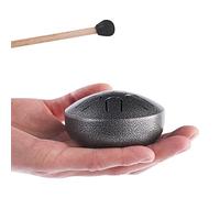 LeSage Mini Steel Drum 3inch 6 Note Buddha Stones Mini Steel Tongue Drum Sound Healing Kit Yoga Drum Musical Percussion Instruments Silver