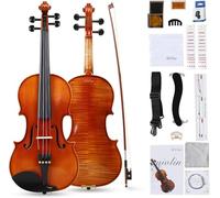 LeSage Professional Violin, Natural Wood, Full Size 4/4, Spruce and Maple Construction, Manual Operation, Rich Warm Tone (1/4)