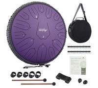 LeSage Steel Drums for Adults 13 Inch 15 Note for Outside Zen Sound Healing Instruments Chakra Yoga Metal Hand Rain Drum Meditation
