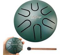 LeSage Steel Tongue Drum 3 Inch 6 Notes, Rain Drum Style Calming Percussion Instrument for Relaxation & Meditation, Musical Gift for Adults & Beginners