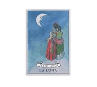 Lesbian Art - La Luna Loteria LGBTQ Retro Poster Poster Print Art Wall Painting Canvas Posters Modern Bedroom Decor 24x36inch(60x90cm)