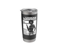 Lesbian Avengers Retro Vintage Lesbian Queer LGBTQ+ Pride Stainless Steel Insulated Tumbler