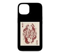 Lesbian Black Queen of Diamonds Card Gay Pride Melanin Locs Case for iPhone 13