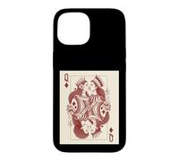 Lesbian Black Queen of Diamonds Card Gay Pride Melanin Locs Case for iPhone 15