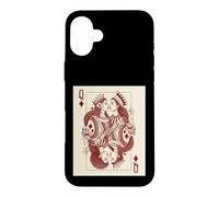 Lesbian Black Queen of Diamonds Card Gay Pride Melanin Locs Case for iPhone 16 Plus