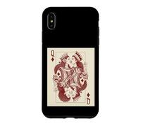 Lesbian Black Queen of Diamonds Card Gay Pride Melanin Locs Case for iPhone XS Max