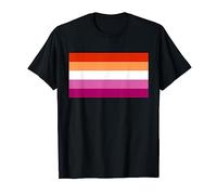 Lesbian Flag LGBTQ Pride Proud Women's Lesbian Flag T-Shirt
