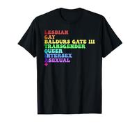 Lesbian Gay Baldurs Gate III Transgender Queer Intersex T-Shirt