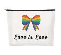 Lesbian Gifts Makeup Bag Rainbow Gifts for Women LGBT Gift Pride Gift for Lesbians Gays Cosmetic Bags Make up Presents for Birthday Graduation Christmas Love is Love Friendship Presents for Friends