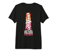 Lesbian Let's Get One Thing Straight I'm Not Premium T-Shirt
