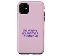Lesbian Plot Vintage 70s Feminist Tee Lavender Menace Histor Case for iPhone 11