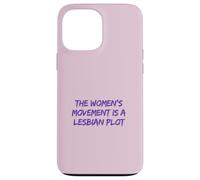 Lesbian Plot Vintage 70s Feminist Tee Lavender Menace Histor Case for iPhone 13 Pro Max
