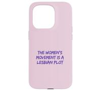 Lesbian Plot Vintage 70s Feminist Tee Lavender Menace Histor Case for iPhone 15 Pro