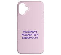 Lesbian Plot Vintage 70s Feminist Tee Lavender Menace Histor Case for iPhone 16 Plus