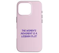 Lesbian Plot Vintage 70s Feminist Tee Lavender Menace Histor Case for iPhone 16 Pro