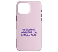 Lesbian Plot Vintage 70s Feminist Tee Lavender Menace Histor Case for iPhone 16 Pro Max