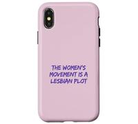 Lesbian Plot Vintage 70s Feminist Tee Lavender Menace Histor Case for iPhone X/XS