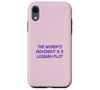 Lesbian Plot Vintage 70s Feminist Tee Lavender Menace Histor Case for iPhone XR