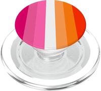 Lesbian Pride Flag Identity Stripes LGBTQ+ PopSockets PopGrip for MagSafe