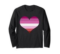Lesbian Pride Flag Long Sleeve T-Shirt